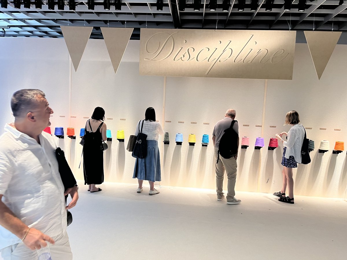 Exhibition atmosphere at Pitti Immagine Filati